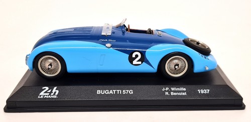 Atlas 1/43 Bugatti 57G Wimille Benoist Le Mans 1937 #2 Diecast Scale Model Car - Picture 4 of 6