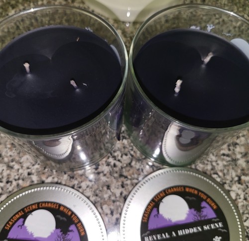 Lot 2 Yankee Candle Halloween WITCHES BREW HAUNTED HAYRIDE FORBIDDEN MACINTOSH - Picture 3 of 12