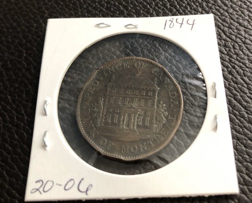 CANADA 1844 Bank of Montreal Half Penny Token - Picture 2 of 4