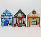 Cubed Gift Box Display Christmas Cardboard House Snow, Sweet Shop Joy (U PICK)