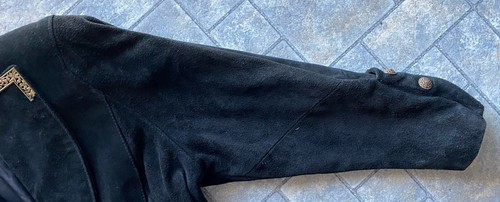 Abrigo de cuero pequeño negro vintage de Phoenix para mujer hecho en EE. UU. dañado - Imagen 5 de 19