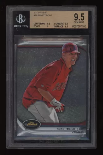 2012 Mike Trout BGS 9.5 Topps Finest Baseball #78 *NICE* Invest NOW