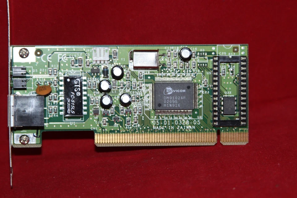 Tarjeta de red PCI (LAN), 10/100Mb, Dell CNet PRO200WL. (Davicom DM9102AF 07C712) Foto 2 de 4