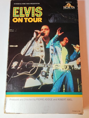 Elvis On Tour 1972 BIG Carboard Box Vintage MGM/UA Tape w Original Box 1982 VHS - Picture 1 of 8