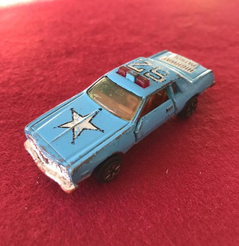 Rarissima auto pressofusa KIDCO 1981 Highway Patrol 62 blu made in Hong Kong - Foto 4 di 6
