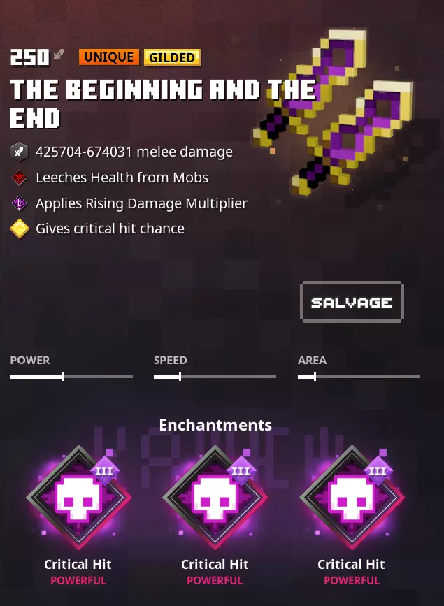 Minecraft Dungeons The Beginning And The End Triple Critical Xbox PS4 Switch PC