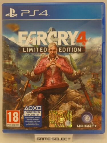 FAR CRY 4 LIMITED EDITION SONY PS4 PLAYSTATION 4 PAL EUR ITA ITALIANO COMPLETO - Foto 1 di 6