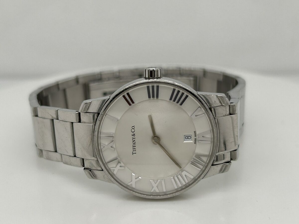 Tiffany & Co Atlas 2-Hand Quartz Date Steel Women's 29mm Tiffany & Co Atlas 2-Hand Quartz Date Steel Women's 29mm