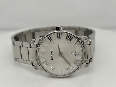 Tiffany & Co Atlas 2-Hand Quartz Date Steel Women's 29mm Tiffany & Co Atlas 2-Hand Quartz Date Steel Women's 29mm