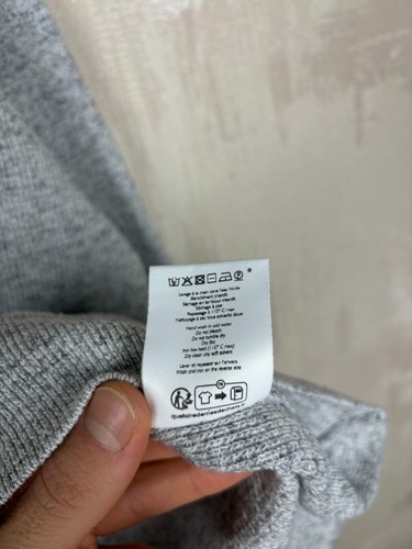 Octobre Editions Harry Crew Neck Melange Sweater Men's Size L Gray Made Italy - Picture 9 of 11