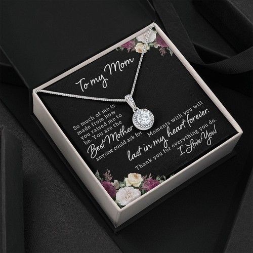 To My Mom So Much of Me Eternal Hope Necklace Message Card - Picture 2 of 20