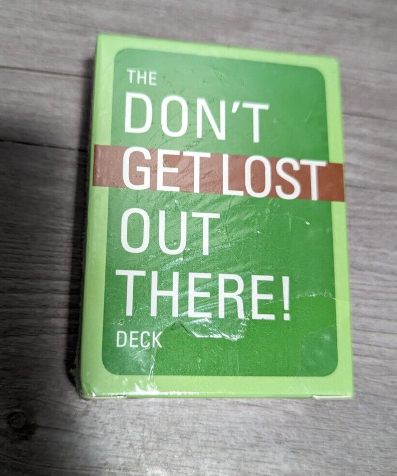 The Don't Get Lost Out There! Deck Travel Camping Survival Playing Card EDC Game