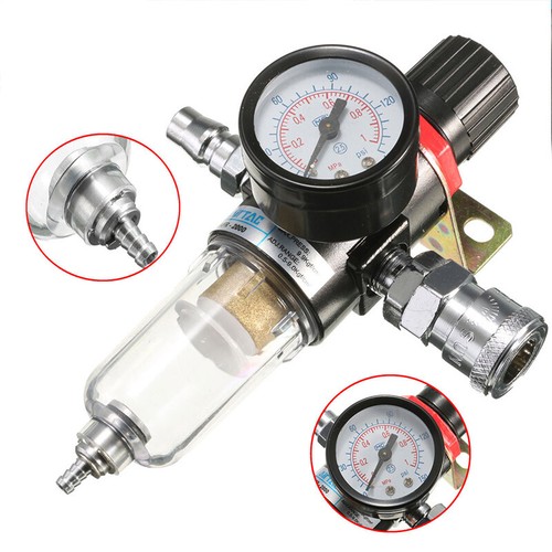 AFR-2000 Air Pressure Regulator Oil-Water Separator Filter Airbrush Compressor - Picture 5 of 11