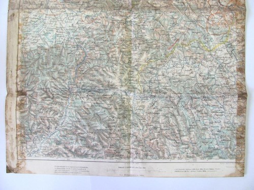 WWI 1914 ORIGINAL GERMAN MILITARY MAP OF NIS YUGOSLAVIA VERY RARE - Picture 4 of 11