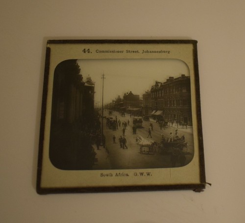 Magic Lantern Slide COMMISSIONER STREET JOHANNESBURG C1896 PHOTO SOUTH AFRICA - Picture 2 of 3