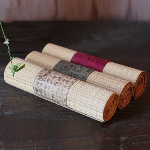 Table Runners Japanese Bamboo Mat Cover Kung Fu Tea Home Decor Coffee Tablecloth - Picture 14 of 27