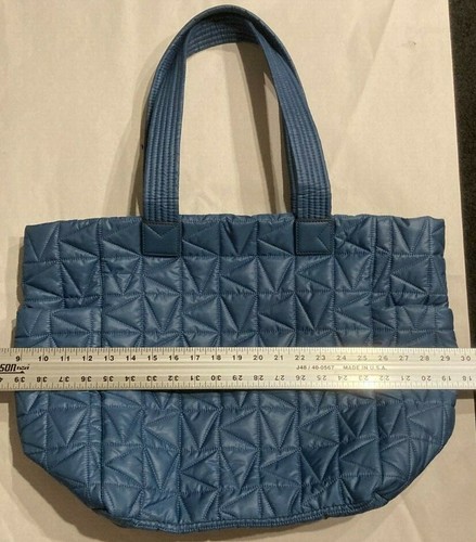 Michael Kors Winnie Quilted Nylon Blue Large Tote 35T1TW4T3C $398 Chambray FS Y - Picture 7 of 10