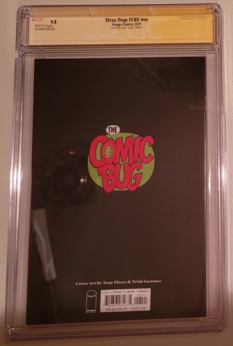 STRAY DOGS # 1 CGC 9.8 ~ FCBD Comic Bug JASON JGTH Virgin Variant DOUBLE SIGNED - Picture 6 of 8