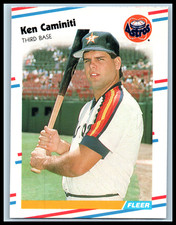 1988 Fleer Baseball #441 Ken Caminiti RC Houston Astros RC