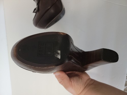 Frye braun Naiya Kiltie High Heel Halbschuh Leder Größe 7M Fransendetail EUC - Bild 8 von 13