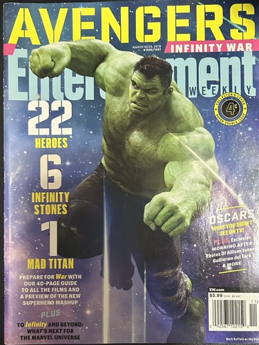ENTERTAINMENT Weekly Lot Of 2 - HULK/Bruce Banner - AVENGERS - Picture 2 of 2
