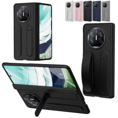 Hinge Wristband Stand Full Protection Armor Case+Glass For Huawei Mate X5 / X3
