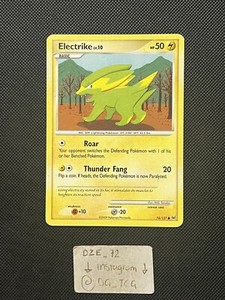 Pokemon Platinum 2009  - Electrike Lv.10 - 74/127 - Non Holo Common - NM/VLP