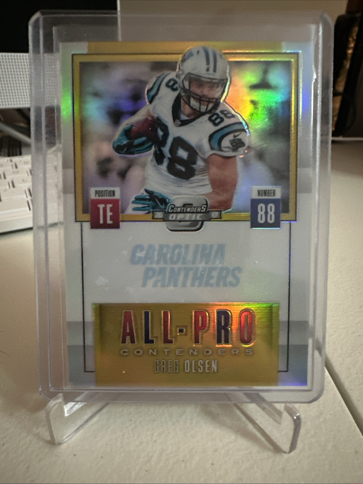 Greg Olsen Optic Contenders 2017 Gold 10/10