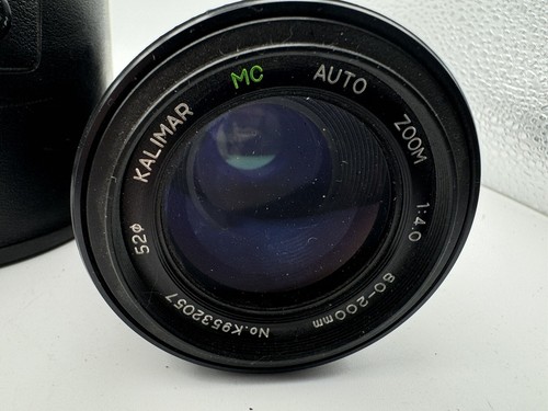 80-200 f4.0 Kalimar MC Auto Objektiv mit Schraubverschluss und Hartledertasche - Bild 3 von 6