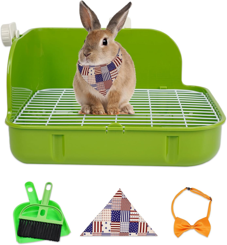 Small Animal Litter Pet Toilet Potty Trainer Corner Litter Bedding Box Pet Pan f - Picture 6 of 12