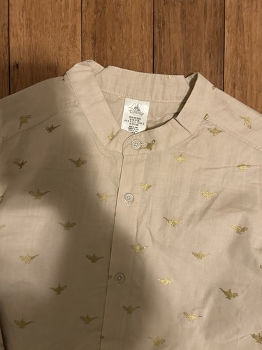 Disney Aladdin Lamp Button-Up Morrocan BOHO Dress Shirt Unisex Adult  XXL - NEW - Picture 2 of 4