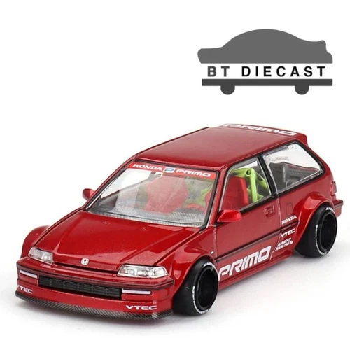 MINI GT X KAIDO HOUSE HONDA CIVIC EF KAIDO WORKS V2 1/64 DIECAST RED KHMG156