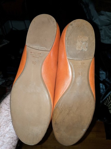 Donna Karan Nueva York DKNY 8,5 Oro Tachonados Ballet Planos Italia Damas Zapatos - Imagen 8 de 8