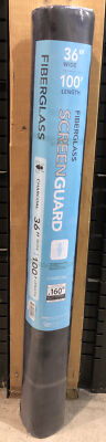 SCREENGUARD 3' x 100' Charcoal Fiberglass Screen Mesh