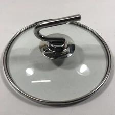 Stainless Steel & Glass Pan Pot Lid Mondern No Inner Lip 5- 3/4in OD