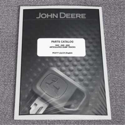 John Deere 350C, 400C Articulated Dump Truck Parts Catalog Manual - PC2777