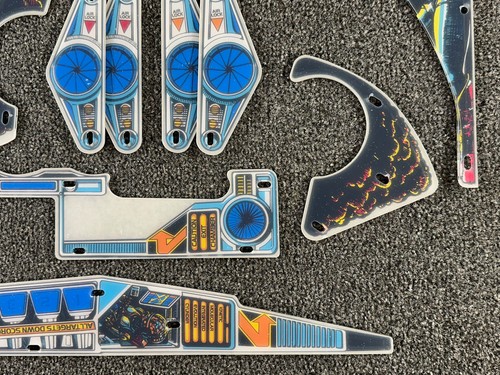 Bally Xenon Pinball Machine Playfield Plastic Set NEW - Picture 6 of 7