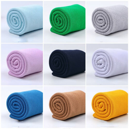 Cotton Knitted Fabric Stretchy Sweater Arms Cuff Leg Rib DIY 7'' Length Plain - Afbeelding 1 van 21