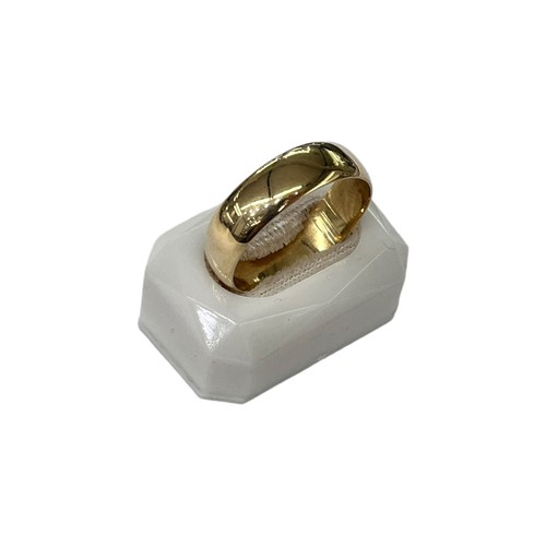 9ct 9k Yellow Gold Half Round Plain Polished Unisex Wedding Band 6mm Size Y. New - Picture 8 of 10