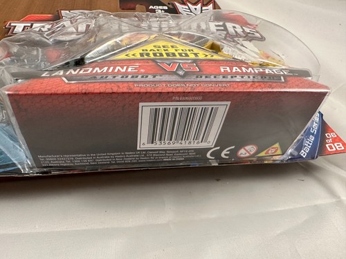 SEALED MOC 2009 HASBRO TRANSFORMERS RPMS LANDMINE VS. RAMPAGE TOY VEHICLES - Picture 5 of 7