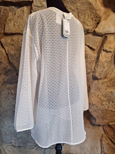 H&M Transparent White Swimsuit Cover Up - Picture 5 of 7