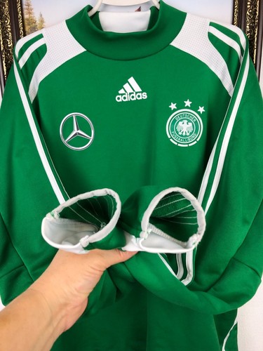 Vintage Adidas Germany Football Jacket Mercedes Benz Soccer Track Sweatshirt L - Picture 9 of 21