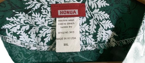 Camisa de aloha hawaiana verde sin mangas Honua 3X para mujer - Imagen 2 de 4