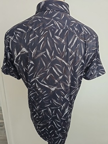 HUGO BOSS Performance P-ROAN-ken 404 NEW Men's Slim Fit Sh/S CASUAL SHIRT Sz XL - Picture 12 of 19