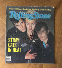 * STRAY CATS * signed Rolling Stone magazine * BRIAN SETZER, ROCKER & SLIM JIM * STRAY CATS * signed Rolling Stone magazine * BRIAN SETZER, ROCKER & SLIM JIM