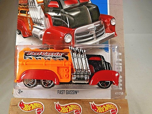 2013 Hot Wheels #47 HW City-HW City Works FAST GASSIN Black/Red/Orange w/OH5 Sp - Picture 2 of 5