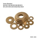M2 M2.5 M3 M4 M5 M6 M8 M10 Brass gasket Round flat washer O-sealing ring
