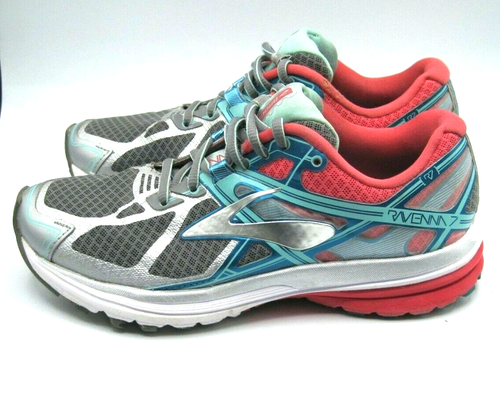 Brooks Ravenna DNA Laufschuhe Damen Größe 6 Rosa Grau Aqua 1202081B127