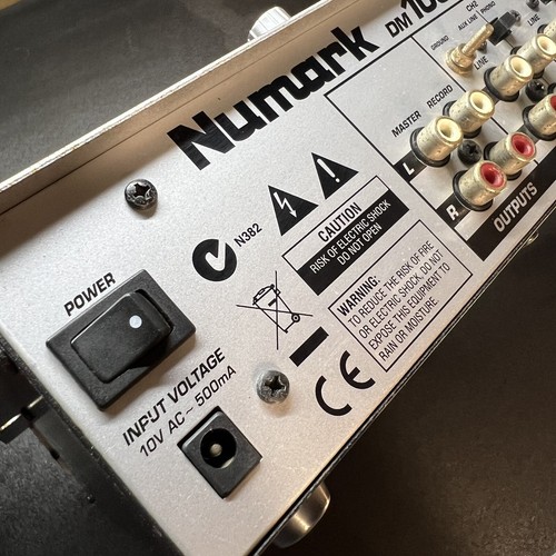 Numark DM1002mkII 2-Kanal DJ Mixer (ohne Kabel) für Ersatzteile ungetestet - Bild 12 von 13