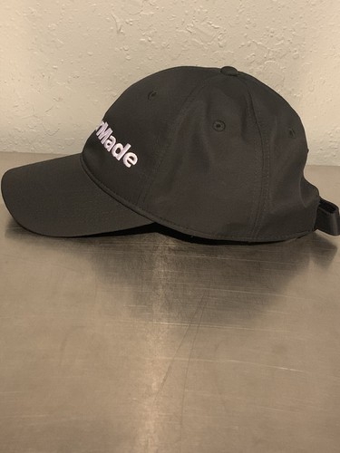 TaylorMade Golf Adjustable Black Hat Cap Embroidered White Logo - Picture 5 of 9